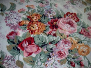 Two Vintage Ralph Lauren Allison Cottage Floral King Pillow Case