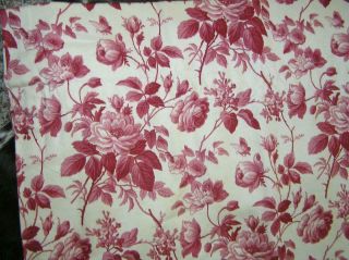 Vintage Pair Floral Curtain Panels French Country 49 " X 56 " Each Panel