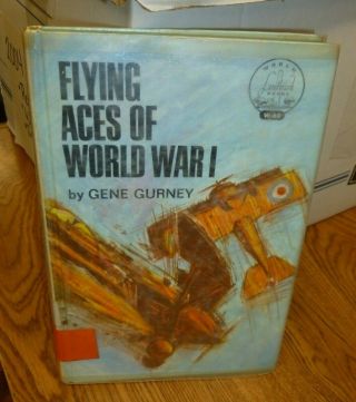 Hardcover World Landmark Books 60: Flying Aces Of World War I By Gene Gurney