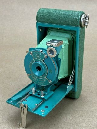 Kodak Rainbow Hawk - Eye Vest Pocket Green Turquoise Antique Camera - Cute