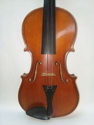 Antique Caspar Da Salo Tiger Flame Fancy Carved Scroll 4/4 Violin