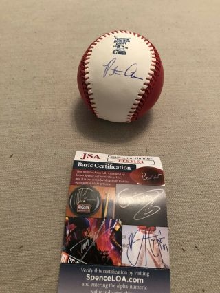 Pete Alonso York Mets Signed 2019 Home Run Derby Pink Moneyball Baseball Jsa