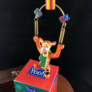 Vtg 90s Winnie The Pooh - Tigger Christmas Ornament Disney Spring Hanging