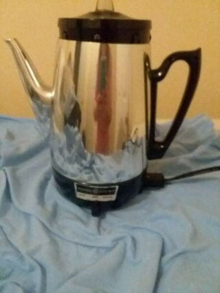 Vintage General Electric 8 Cup Perculator Coffee Pot
