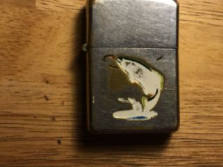Zippo Lighter Trout Town And Country Pat.  2032695 1937 - 1950 Good Cosmetics