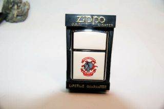 Vintage Military Navy Zippo Lighter Uss Camden Mib