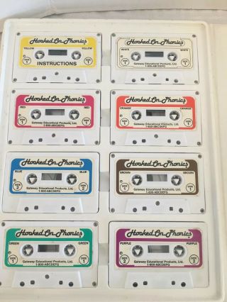 Vintage Hooked on Phonics COMPLETE SET Cassettes,  Books & Cards 3