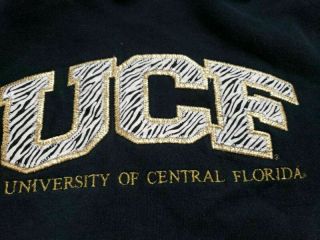 UCF University of Central Florida Knights Zebra Print Womens Medium Hoodie 2