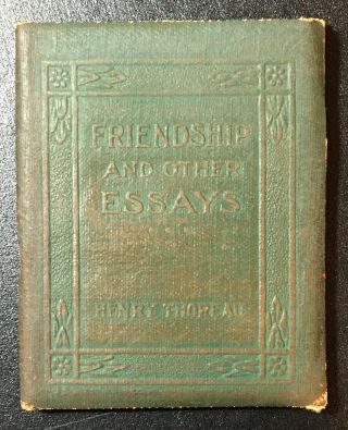 Little Leather Library Friendship And Other Essays By Henry David Thoreau
