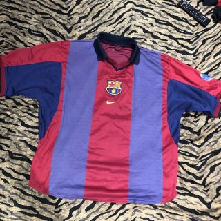 Vintage Barcelona Home Football Shirt