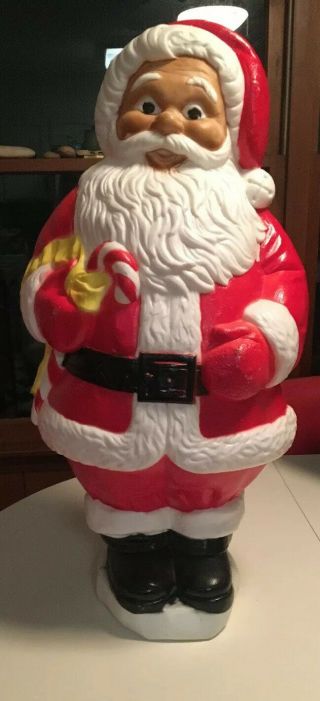 Grand Venture 067 Blow Mold Santa Claus Vintage 32 Inches Tall