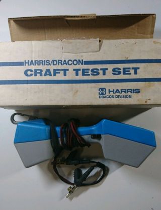 Harris Ts22 Telephone Button Craft Test Set Blue Vintage Dracon