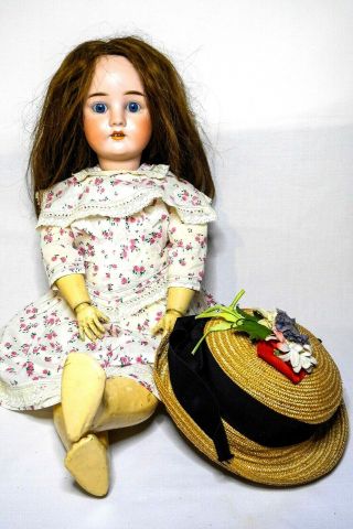 Antique 24 Inch George Borgfeldt " Pansy Iv " Bisque - Composition Character Doll