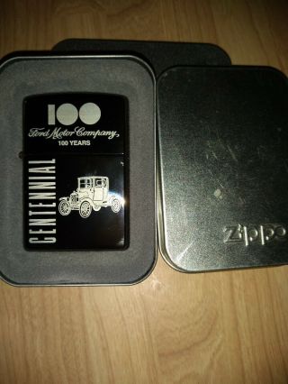 Ford Motor Company 100 Years Centennial Zippo Lighter