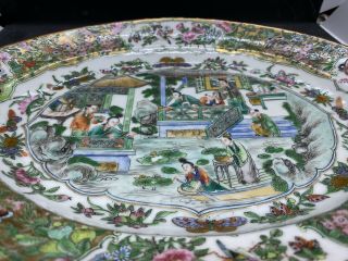 Very Fine Antique Chinese Famille Rose Platter Charger Plate 3