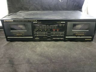 Vintage Pioneer [ct - W302r] Stereo Double Cassette Deck