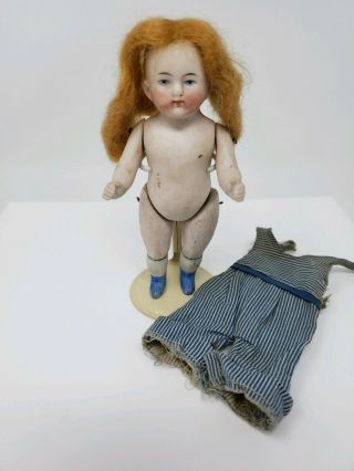 Antique Kestner 5012 B.  German Miniature All Bisque Doll 4.  5 "