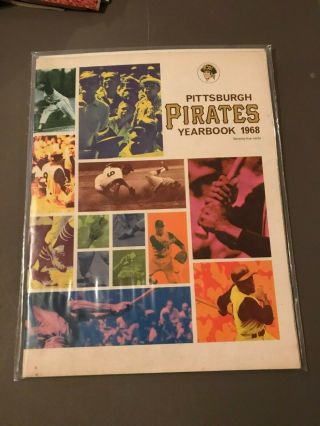 Vintage Baseball 1968 Pittsburgh Pirates Team Yearbook Forbes Field Clemente