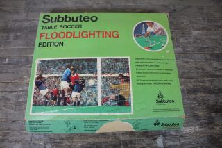 Rare Vintage Subbuteo Floodlighting Edition Table Soccer Game.