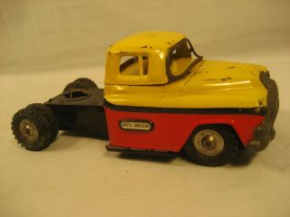 Vintage Linemar Japan Tin Fiction Toy Gmc North American Cab 6 1/4 "