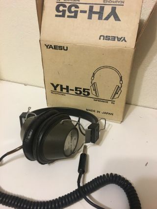 Yaesu Yh - 55 Imp 80 Headphones Vintage Made In Japan