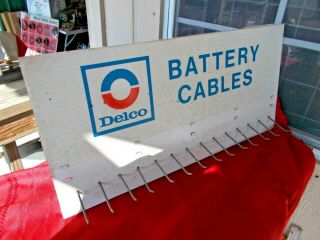 (vintage) Delco Battery Cables Advertising Sign (by The Paul Williams Co)