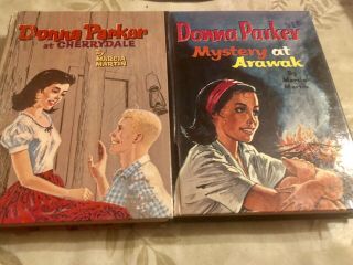 Donna Parker At Cherrydale 1957 & Mystery At Arawak 1962 By Marcia Martin Whitma