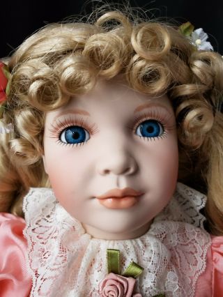 Porcelain Doll " Madge " Artist William Tung 25 " Tall