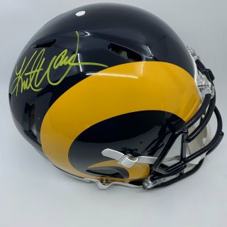 Kurt Warner Signed St.  Louis Rams Full Size Authentic Speed Helmet