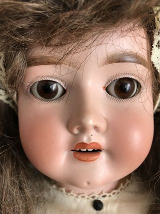 Large 24 " Antique German Bisque Max Handwerck Doll W/creamy Bisque,  Sleep Eyes