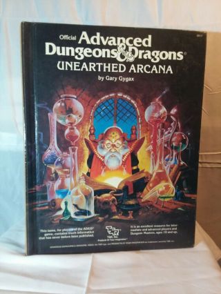 1985 Unearthed Arcana 2017 Tsr Advanced Dungeons Dragons Gary Gygax Vintage