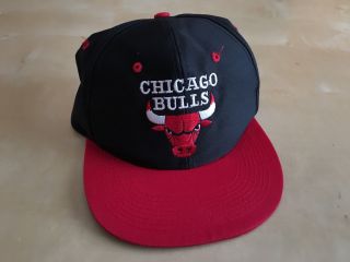Vintage Chicago Bulls Logo 7 Snapback Hat Cap Nba Basketball Retro