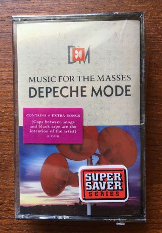 Vintage Casette Depeche Mode Music For The Masses 4 Extra Songs