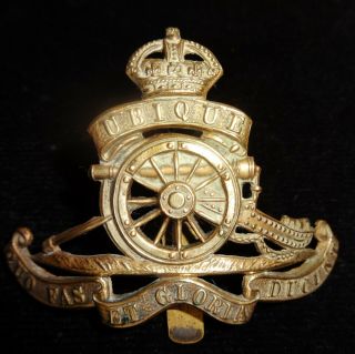 Wwi Military Army Cap Badge Royal Artillery Originalantique Vintage