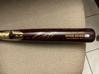 Rafael Devers Autographed Signed Game Model Baseball Bat Red Sox Fanatics