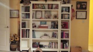 Potterybarn Bookcase Antique White Patina 3 Piece Set