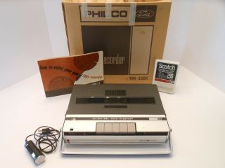 Vintage Philco Ford Tape Recorder Trr - 33bk Parts