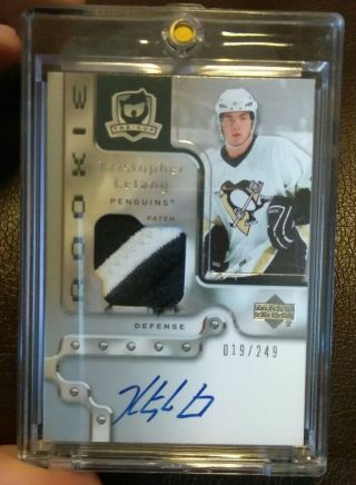 Kristopher Letang Autograph Rookie Card Upper Deck Pittsburgh Penguins