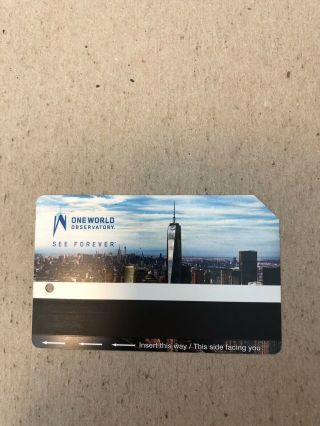 Nyc Metro Card Mta Transit Wtc _one World Observatory_ Expired Metrocard