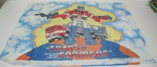 Vintage 1984 Transformers Optimus Prime Pillow Case