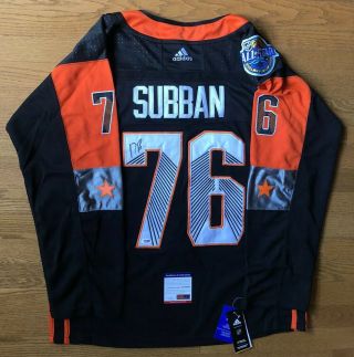 Pk Subban Signed 2018 Nhl All Star Game Jersey Psa/dna 76 Devils Nhl Rare
