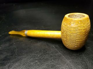 Vintage Buescher`s Sweet Corn Cob Smoking Tobacco Gentlemans Pipe Antique Style