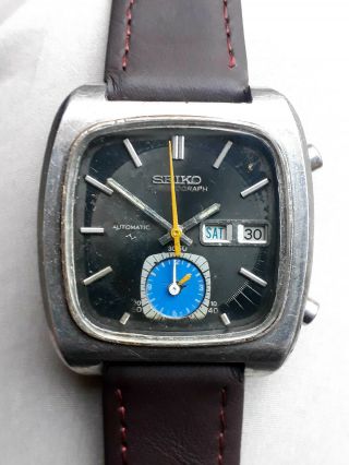 Vintage Seiko Monaco Ref.  7016 - 5011 Chronograph Automatic Men 