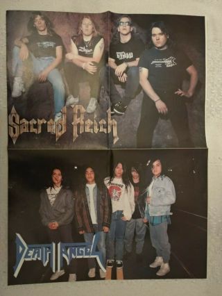 Sacred Reich / Death Angel / Cro - Mags Double Sided Vintage Posters Thrash Metal
