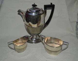 A1 Walker & Hall Silver Plated Bachelor Coffee Set Circa 1900 - 1920’s