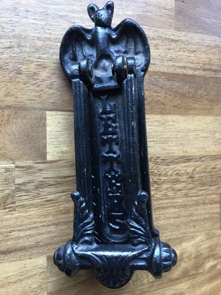 Antique /victorian,  Gothic Bat Letterbox And Door Knocker.  From The Isle Of Skye