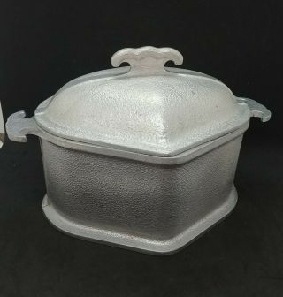 Vintage Guardian Service Cookware Triangle Pan Pot Aluminum W/ Aluminum Lid
