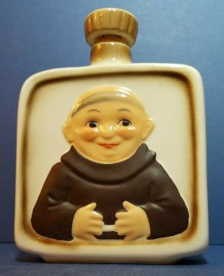 Vintage Goebel Friar Tuck Liquor Flask 8909712 (kl97) With Cork Stopper,  Tmk 6
