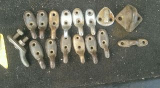 Vintage Solid Metal Boat Yacht Canopy Hooks