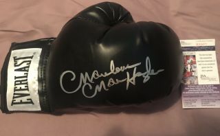 Marvelous Marvin Hagler Sign Everlast Boxing Gloves Jsa